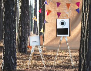 The Retro Booth is perfectly styled into a Boho themed event